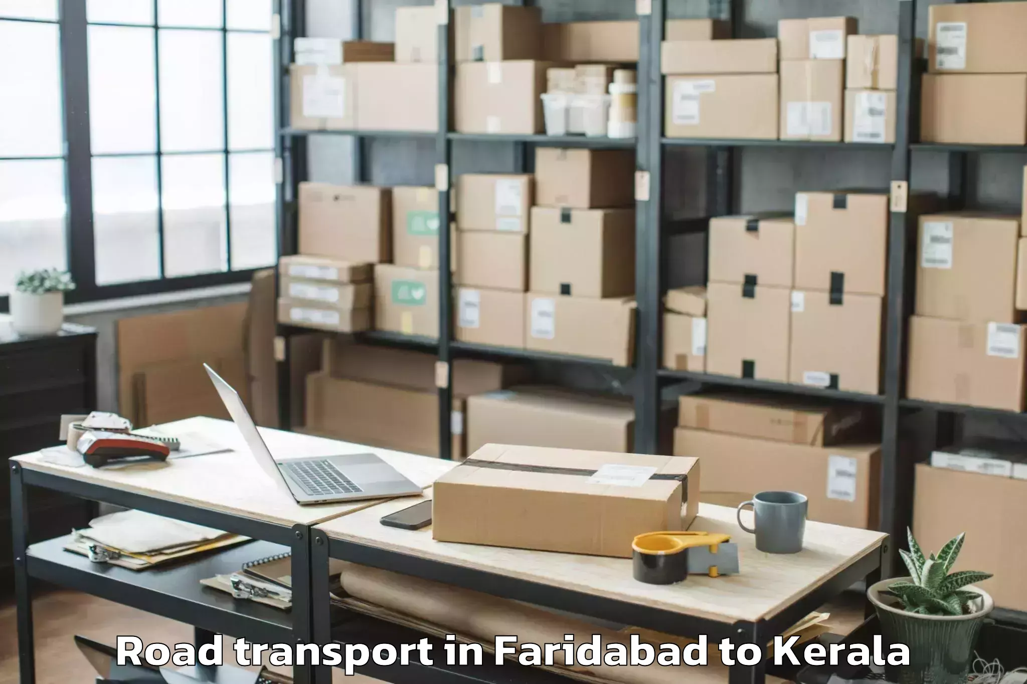 Trusted Faridabad to Piravam Road Transport